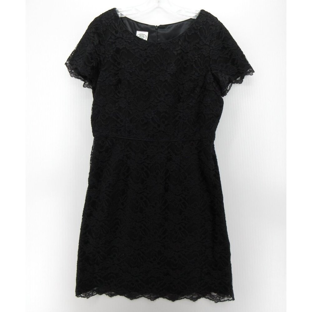 VINTAGE Laura Ashley Dress 14 Sheath Lace Floral Cottagecore Party *